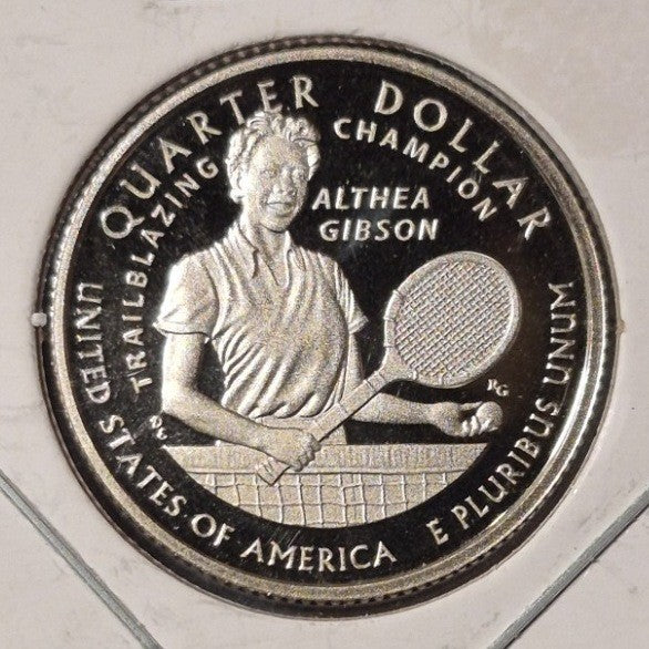 2025-S Althea Gibson Proof Quarter American Women Final Year Cameo Tennis 25C