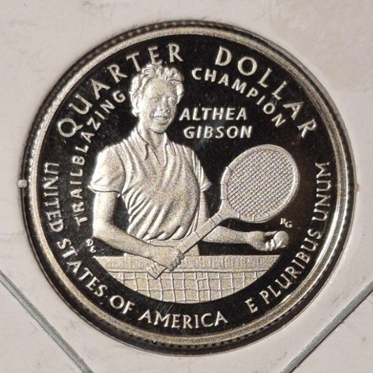 2025-S Althea Gibson Proof Quarter American Women Final Year Cameo Tennis 25C