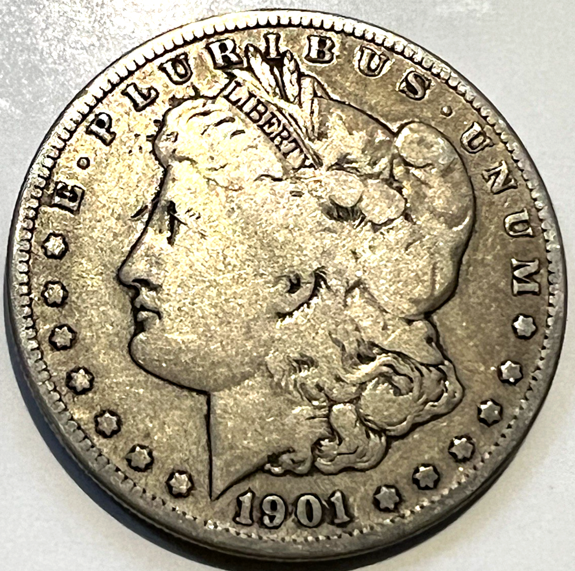 🔥 1901 S Morgan Dollar F Fine 90% Silver $1 US Coin Collectible Better Date