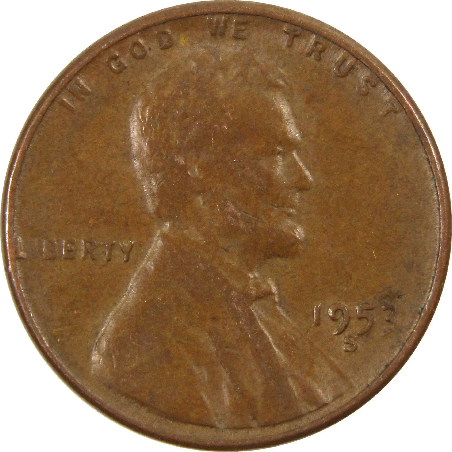 ✅ 1953-S Lincoln Wheat Cent Average Circulated Copper 1c From OBW Coin Roll