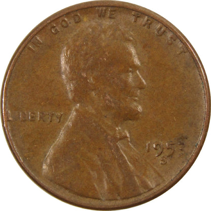 ✅ 1953-S Lincoln Wheat Cent Average Circulated Copper 1c From OBW Coin Roll