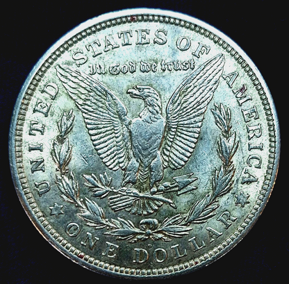 1921 Morgan Dollar PDS Set, 90% Silver, All With AU Circulated Features, (3) 1$