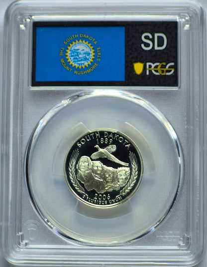 2006 S State Quarter Set 90% Silver PCGS High Graded PR69DCAM (NV/SD/CO/ND/NE)