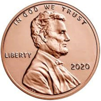 ✅ 2020 P Lincoln Shield Cent BRILLIANT UNCIRCULATED RED Penny US Mint 1c Coin
