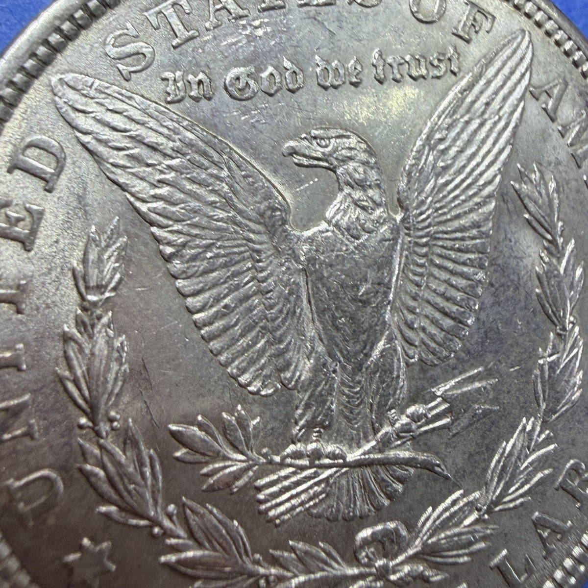 1921 Morgan Silver Dollar $1 XF Extremely Fine 90% Silver Last Year Rim Nick