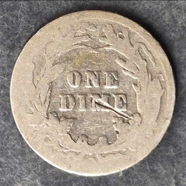 1900-O Barber Dime 10C 90% Silver New Orleans Mint Low Mintage 2.01M Good