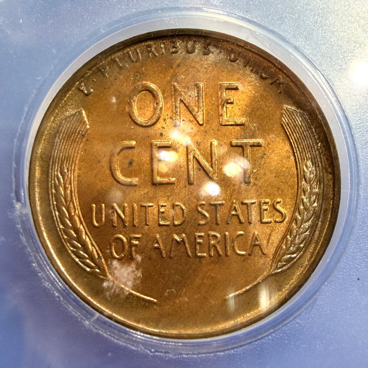 1957-D Lincoln Wheat Cent ICG MS65 RD Full Red Denver Mint Penny Certified Coin