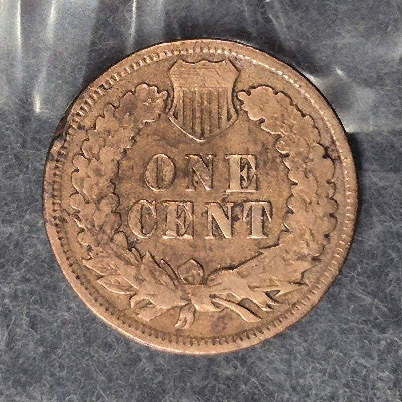 1896 Indian Head Cent Penny 1C VG Very Good Full Rims Bronze Antique US Coin