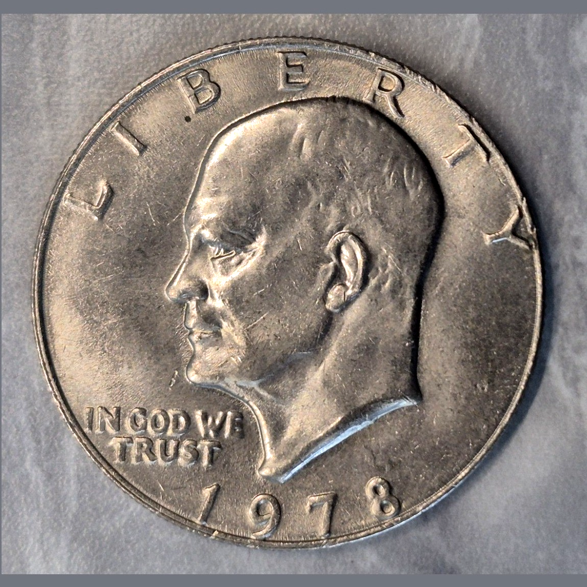 1978 Eisenhower Ike Dollar $1 Last Year of Type Philadelphia No Mint Mark AU