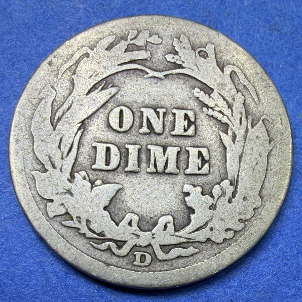 1912-D Barber Dime 10C G Good 90% Silver Denver Mint Liberty Head Old US Coin