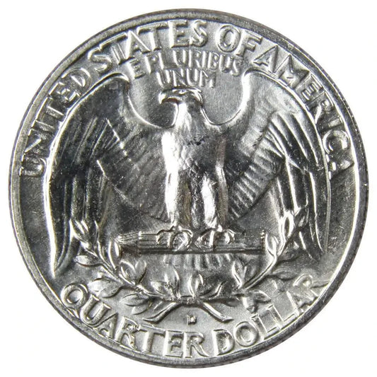 ✅ 1958 D Washington Quarter BU Uncirculated Mint State MS 90% Silver 25c US Coin