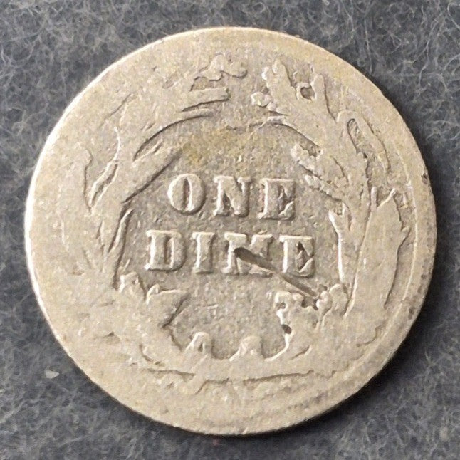 1900-O Barber Dime 10C 90% Silver New Orleans Mint Low Mintage 2.01M Good