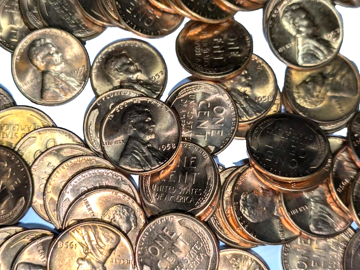 {3 Coin Set} BU Lincoln Wheat Cent Brilliant Uncirculated Penny ESTATE AUCTION