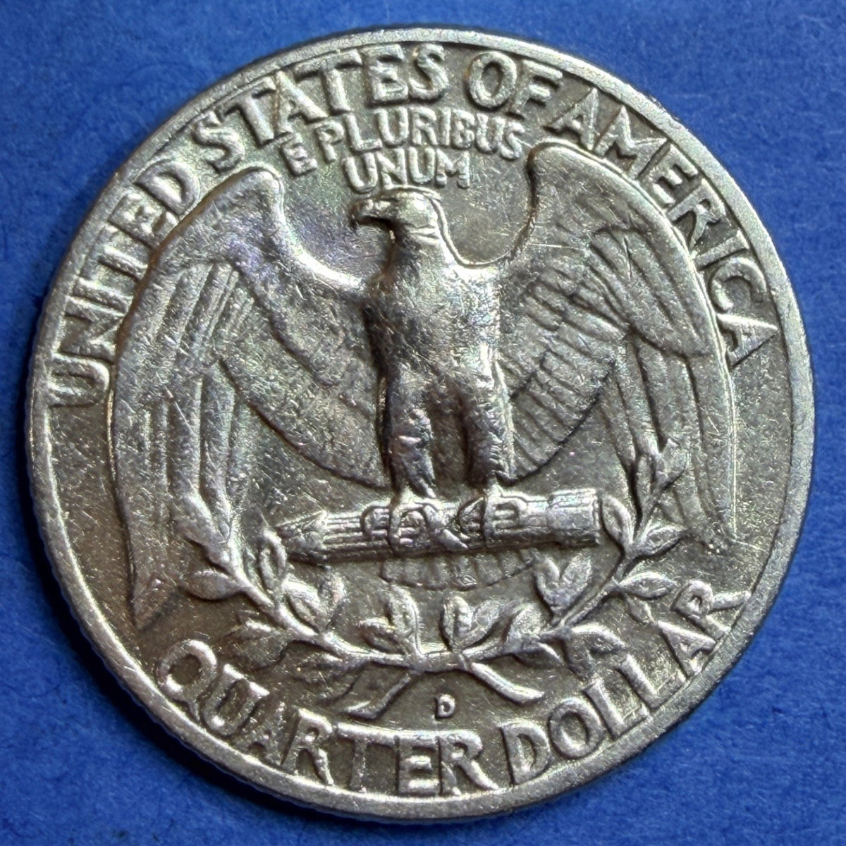 1959-D Washington Quarter 90% Silver BU Uncirculated Denver Mint Toned Coin
