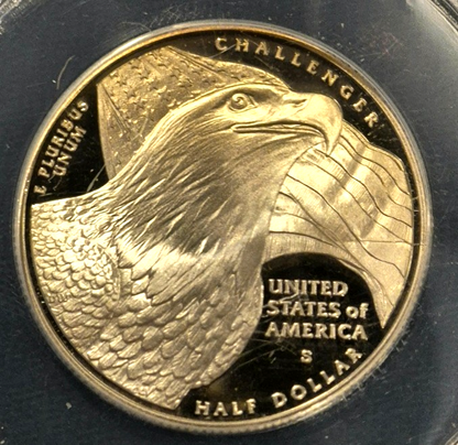 2008 S Bald Eagle Commemorative Half Dollar Graded by ANACS PF70 DCAM Toned 50C