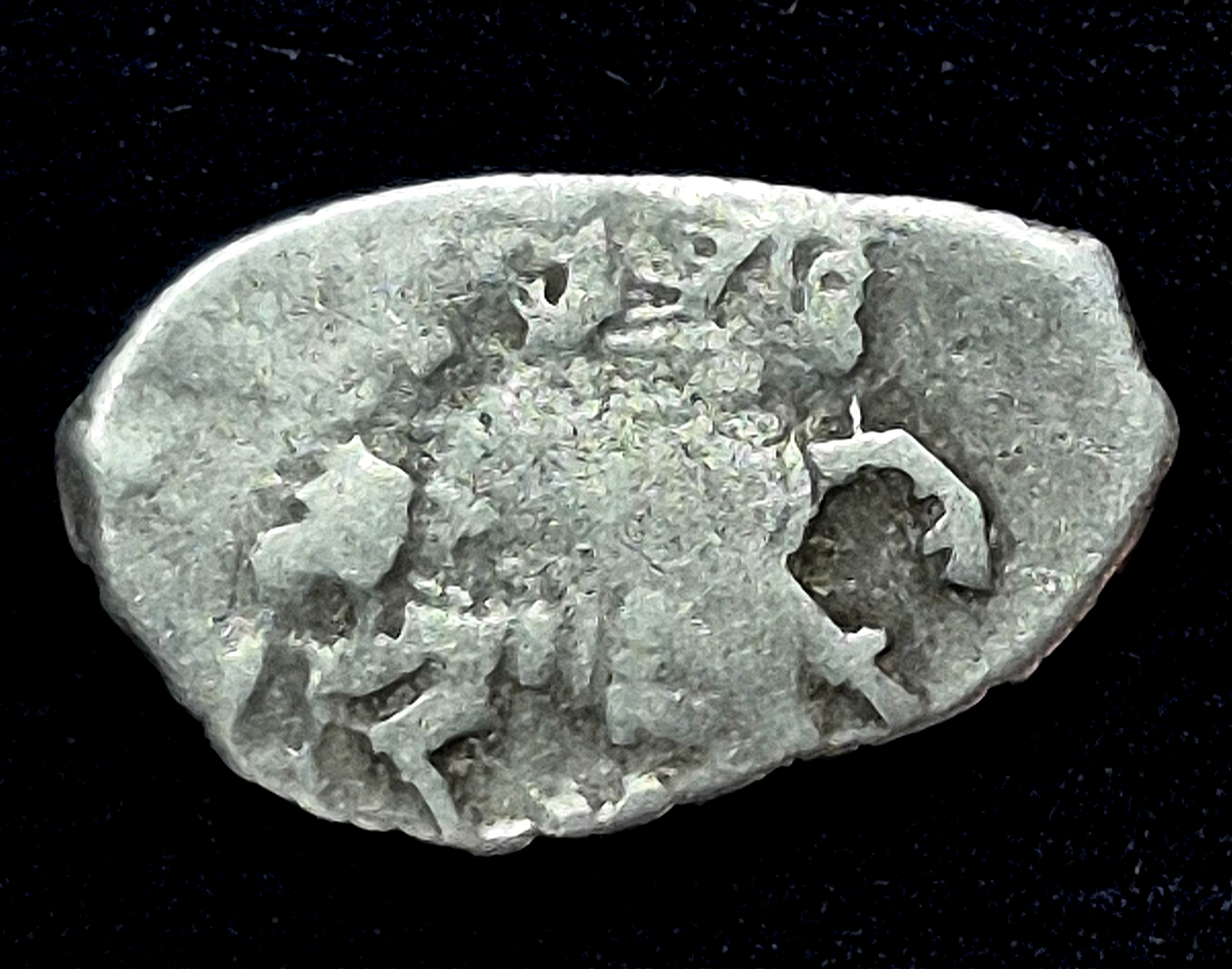 Lot (4) Russian Medieval Silver Kopek Wire Money Coin (1533-1717 CE) Uncertified
