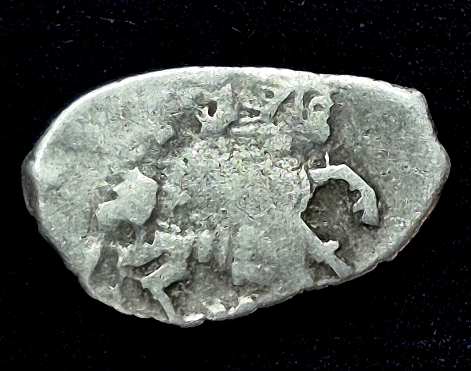 Lot (4) Russian Medieval Silver Kopek Wire Money Coin (1533-1717 CE) Uncertified