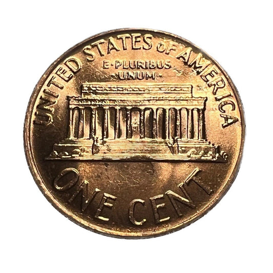 1968 D Denver Lincoln Memorial Penny Brilliant Uncirculated (BU) Red Gem 1c Coin