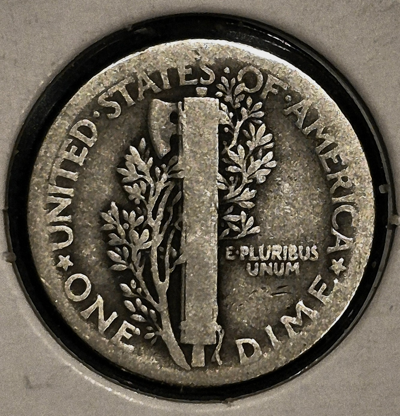 1921 Mercury 90% Silver Dime 10c - VG Features- Scarce Hard to Find Key Date. IP