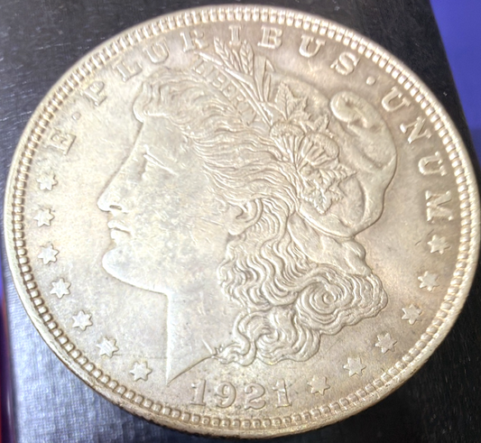 1921 Morgan Silver Dollar $1 F-VF Fine Very Fine 90% Silver Final Year