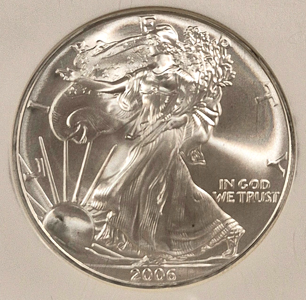 2006 $1 American Silver Eagle .999 First Strikes NGC MS69 Near Perfect Red Label