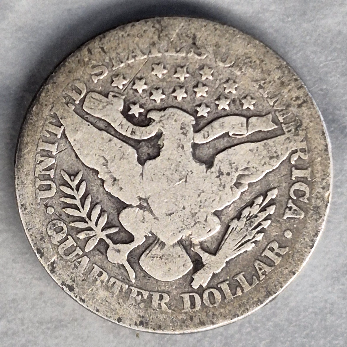 1904 Barber Liberty Head Quarter 25C 90% Silver Philadelphia US Coin Good