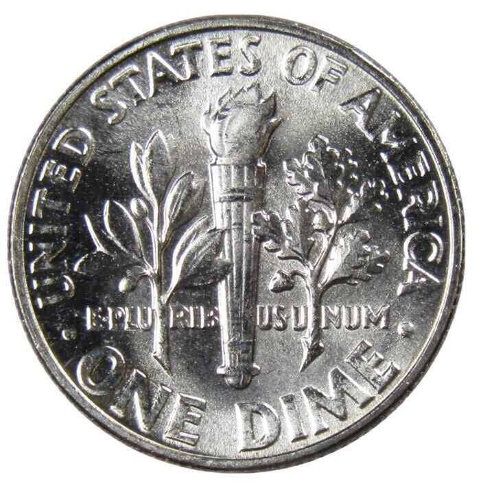 1960 (P) Roosevelt Dime BU Brilliant Uncirculated 90% Silver Blast White US Coin