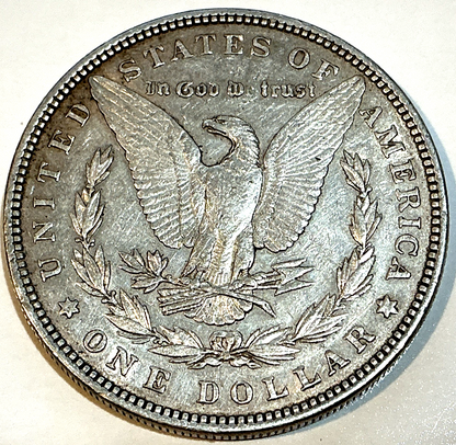 1885-P Morgan 90% Silver Dollar AU/BU Features ~ Sharp Strike & Shine -NICE COIN
