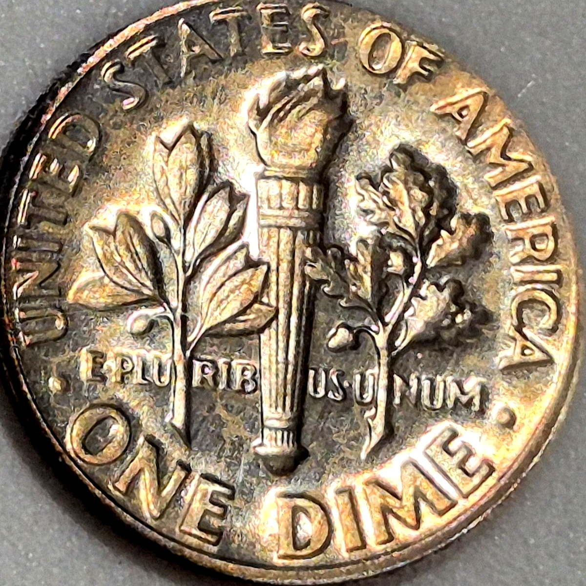 1973-S Roosevelt Dime Proof Toned San Francisco Mint US 10C Clad Coin