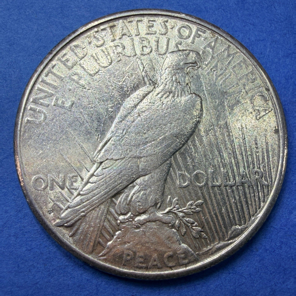 1924-S Peace Silver Dollar AU Semi Key Date Low Mintage 1.7M San Francisco Mint