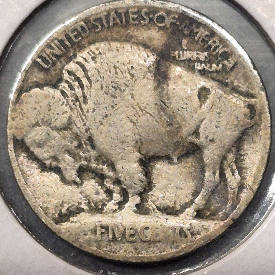 1913 Type 1 Buffalo Nickel 5C Raised Mound Variety 1 First Year of Issue Good