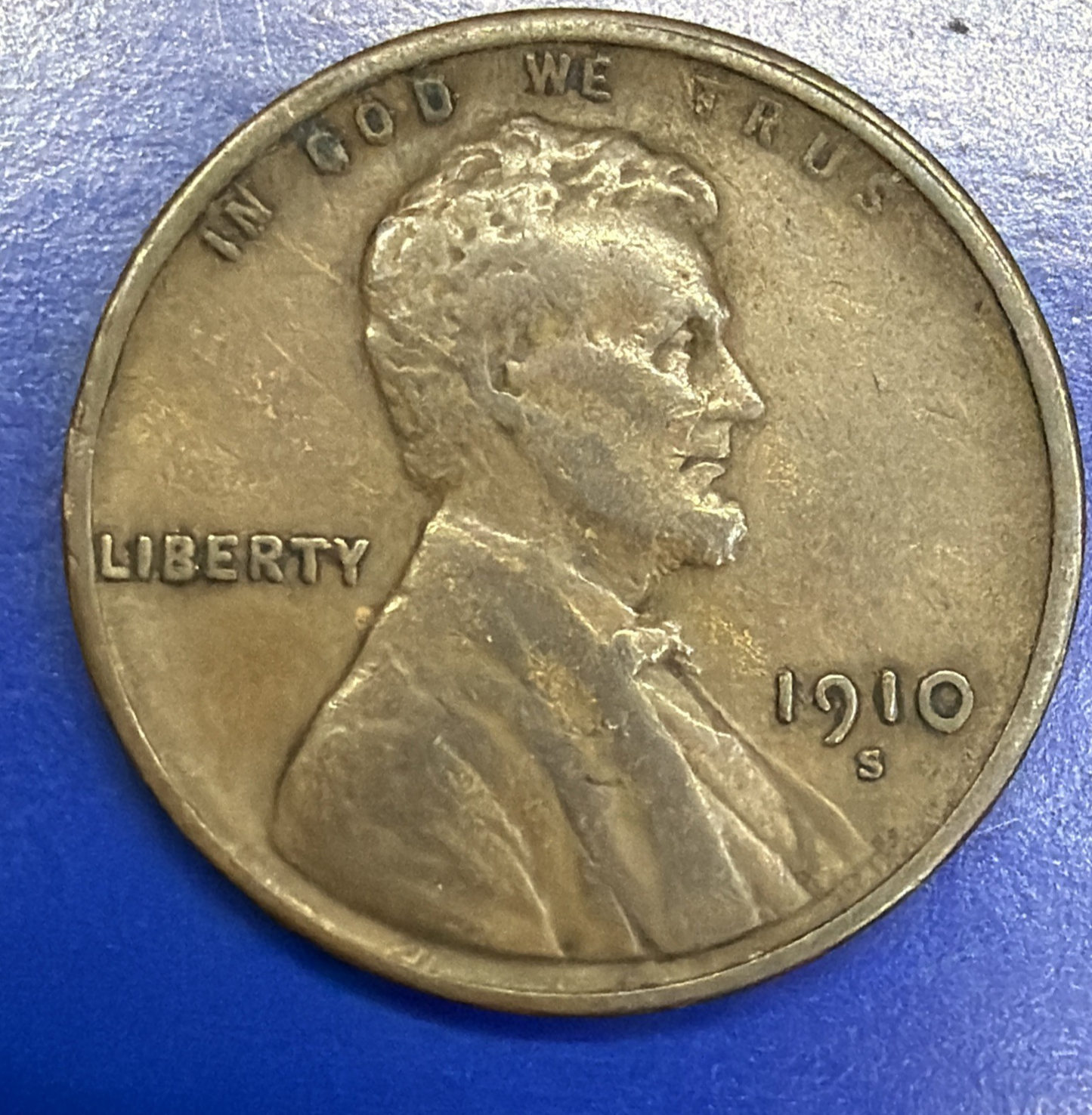 1910 S Lincoln Wheat Cent F-VF Features SEMI-KEY DATE Low Mintage Coin 1372