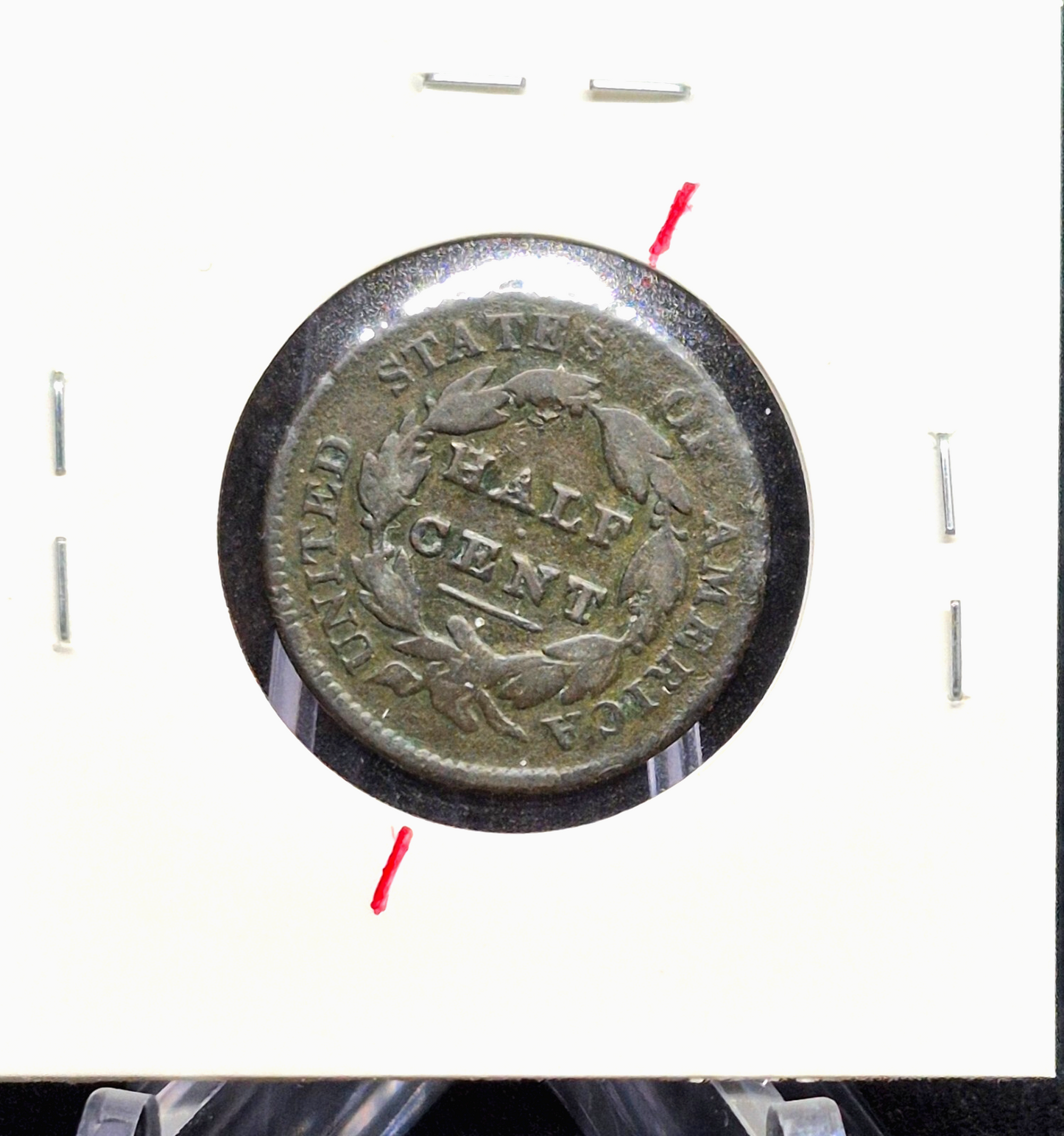 1829 Classic Head Half Cent 🔥Rotated Die Error🔥 FULL LIBERTY Very Good Details