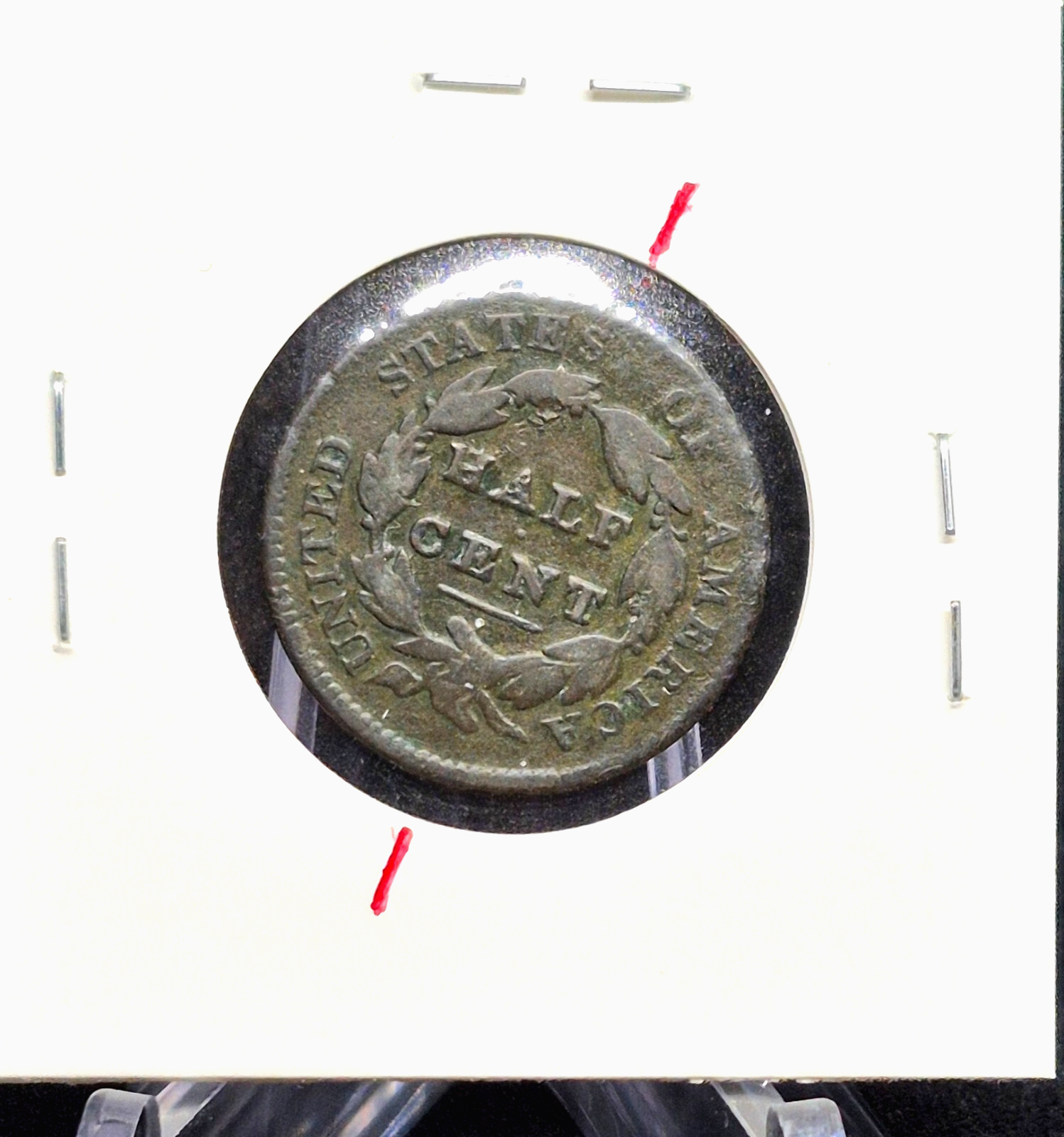 1829 Classic Head Half Cent 🔥Rotated Die Error🔥 FULL LIBERTY Very Good Details