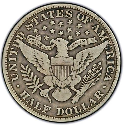 🔥 Barber Half Dollar 90% Silver 50c Average Circulated Good-Very Good Features