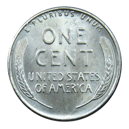 1943-D BU WWII Steel Lincoln Wheat Cent Brilliant Uncirculated From OBW Roll