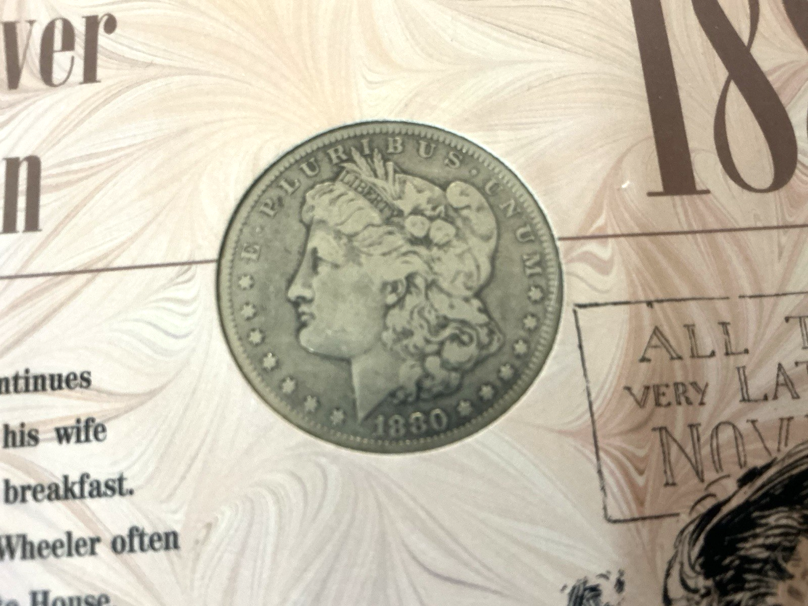 1880 P The Morgan Silver Dollar Collection 90% Coin American Historical Society