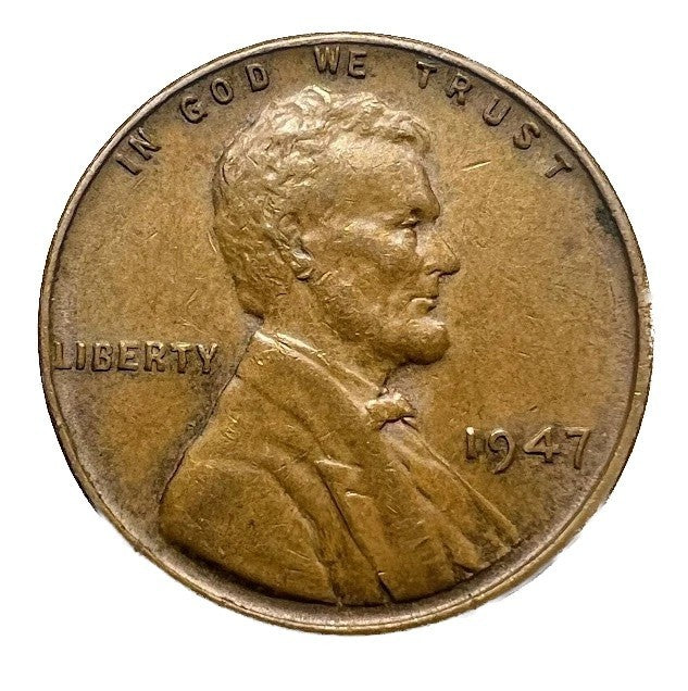 1947 P Lincoln Wheat Cent (G-F) Good to Fine Circulated 1c Copper Coin