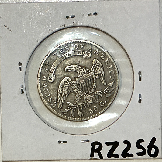 1834 Capped Bust Half Dollar 90% SILVER Lg Date/Letters LETTERED EDGE Marked XF
