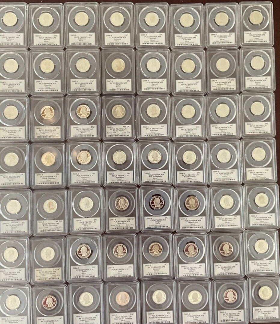 {20}  90% SILVER Proof Coins 💰 PCGS Graded PR69 U.S. Mint 💰 + STORAGE CASE