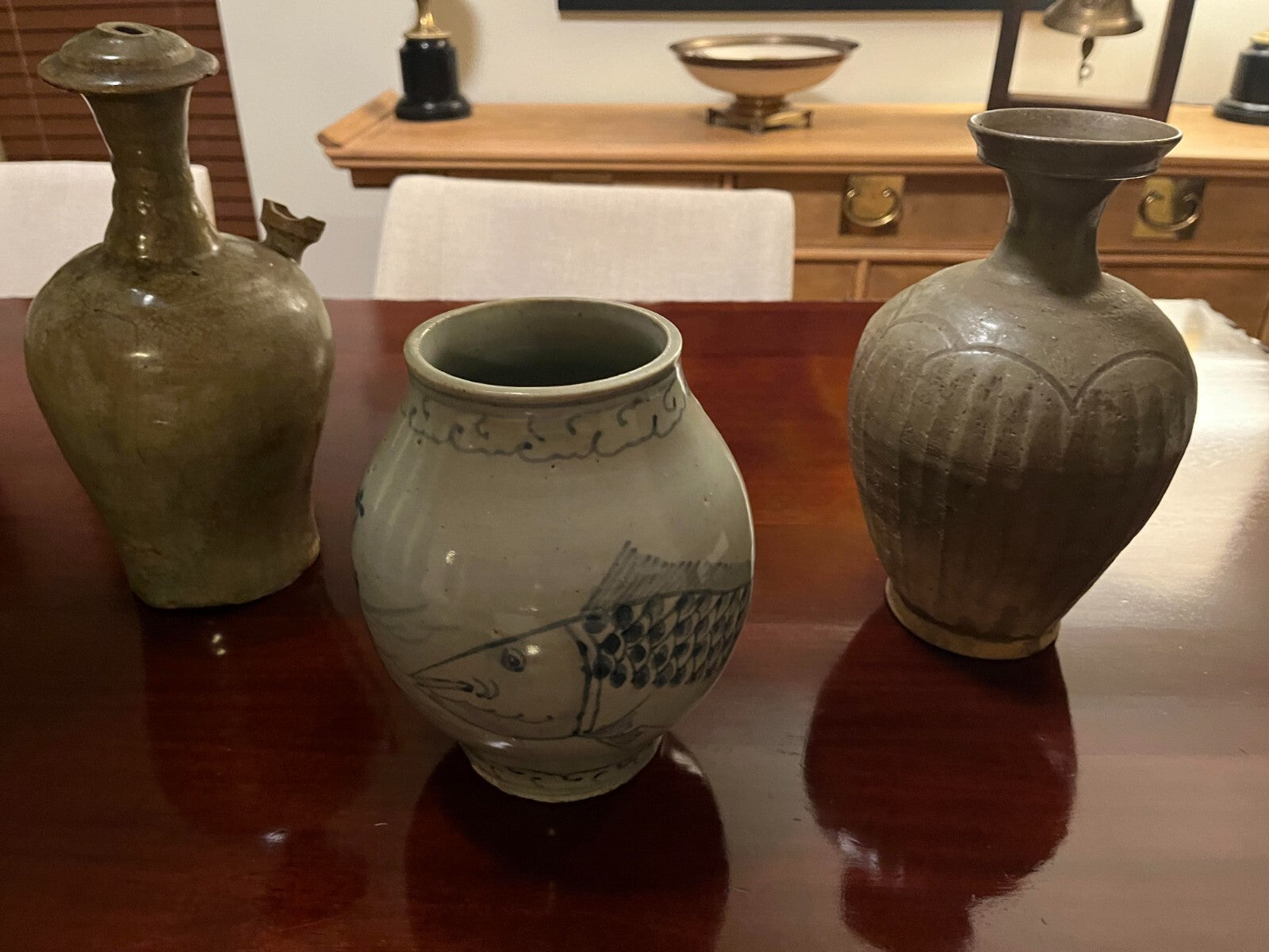 Three Distinct Ancient Korean Ceramics lot Goryeo-Joseon Dynasties.