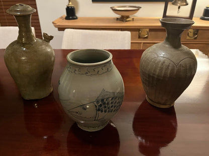 Three Distinct Ancient Korean Ceramics lot Goryeo-Joseon Dynasties.
