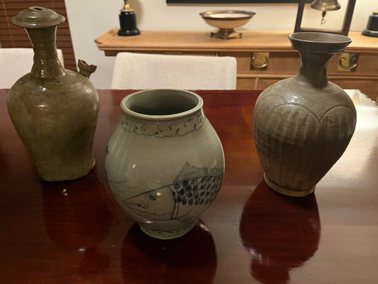 Three Distinct Ancient Korean Ceramics lot Goryeo-Joseon Dynasties.