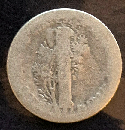 1917 Mercury Dime FR Fair or Less Features 90% Silver 10C US Coin Collectible