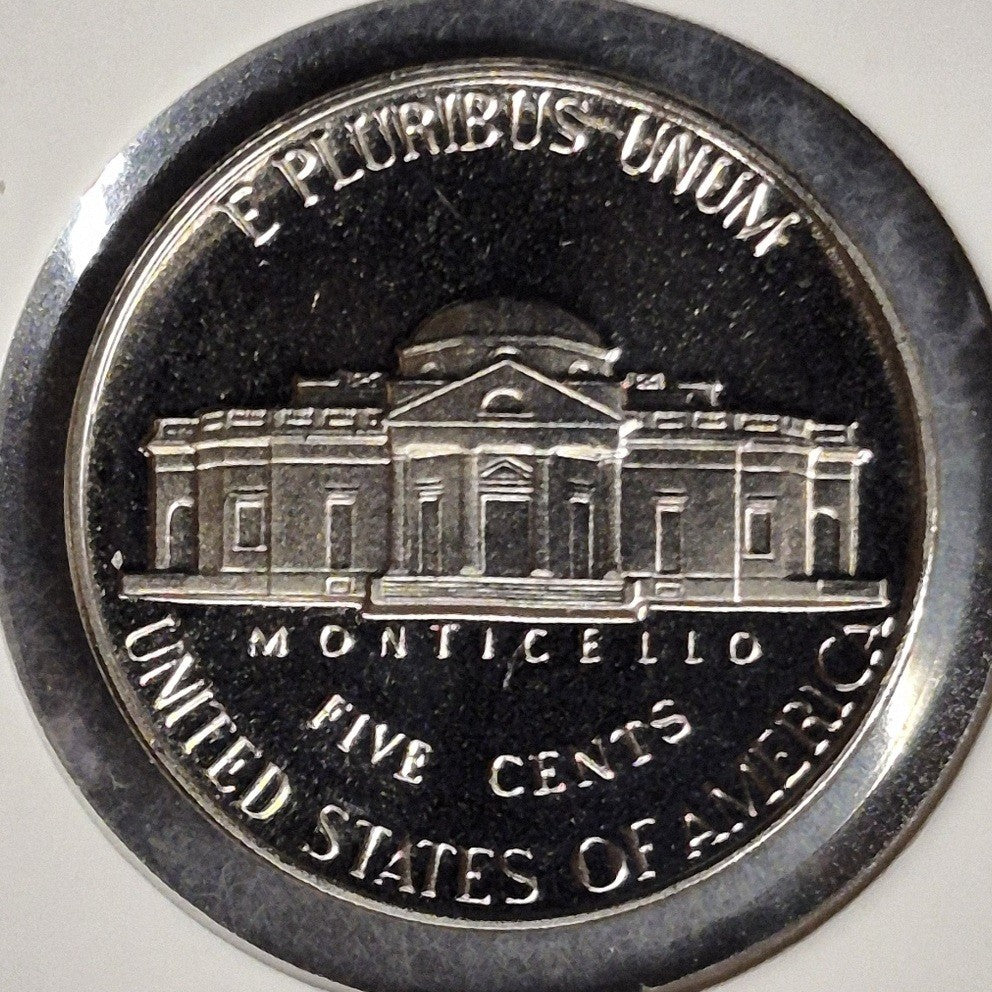1991-S Jefferson Nickel 5C Choice Proof Cameo San Francisco Mint Mirror Fields