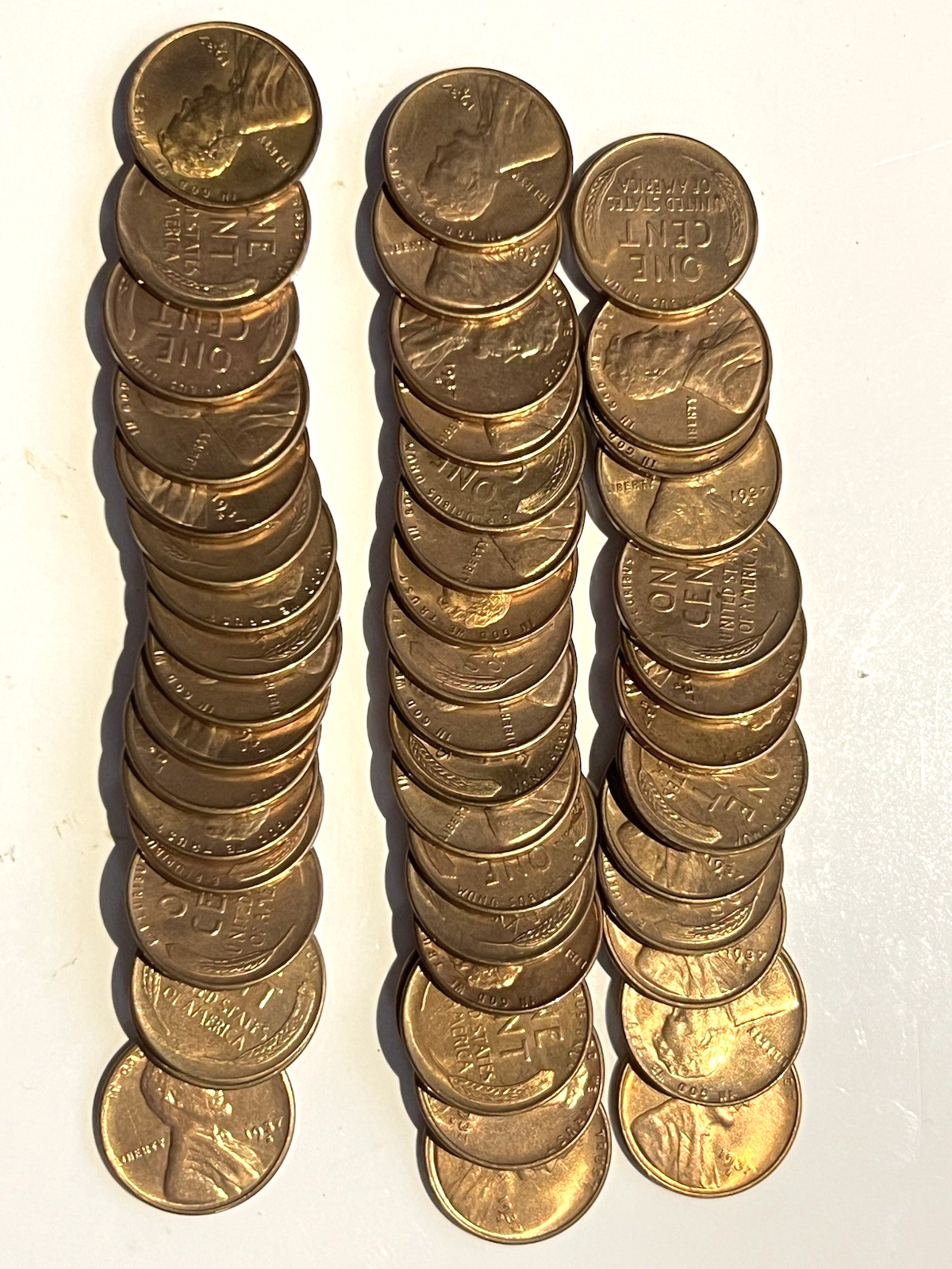 1937 S  Lincoln Wheat Cent BU Brilliant Uncirculated Gem from OBW Bank Roll