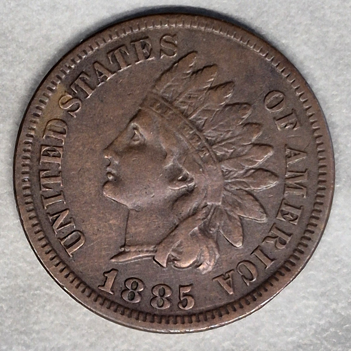 1885 Indian Head Cent Penny 1C XF Extra Fine Bronze Better Date Philadelphia