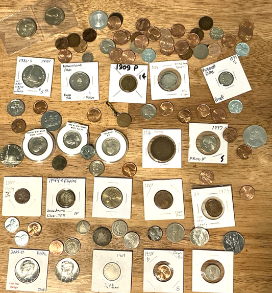 CLEANING MY DESK Coin Lot -Silver/Proof/Uncirculated OLD MUST READ DESCRIPTION