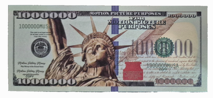 * Golden Statue Of Liberty Lot of (3) -1,000,000 Novelty Million Dollar Bills