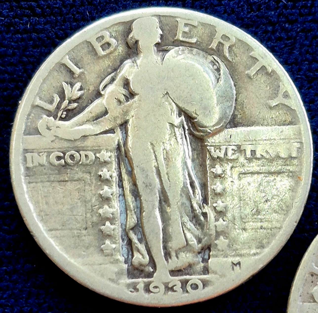 1930 P & 1930-S Standing Liberty Silver Quarters Matching VG+ Features Last Year